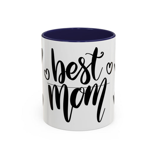 Best Mom Accent Coffee Mug - Perfect Gift for Mother's Day, Special Occasions, Birthday, Home Decor, Heartwarming