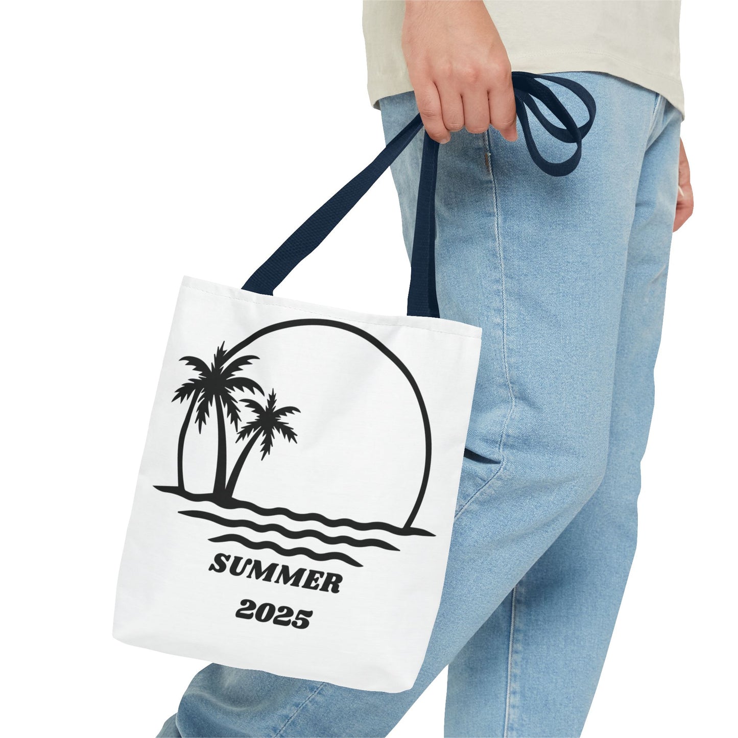 Tote Bag with Summer 2025 Design - Stylish Beach Accessory, Reusable Shopping Bag, Ideal for Vacations, Coastal Vibes, Gift for Travelers