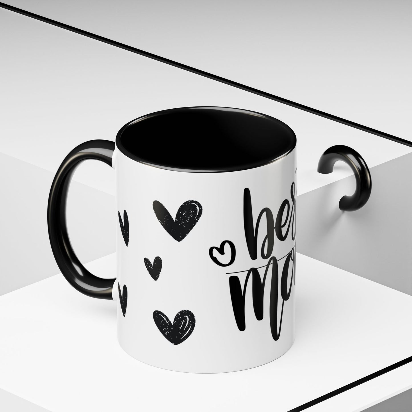 Best Mom Accent Coffee Mug - Perfect Gift for Mother's Day, Special Occasions, Birthday, Home Decor, Heartwarming