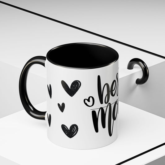 Best Mom Accent Coffee Mug - Perfect Gift for Mother's Day, Special Occasions, Birthday, Home Decor, Heartwarming