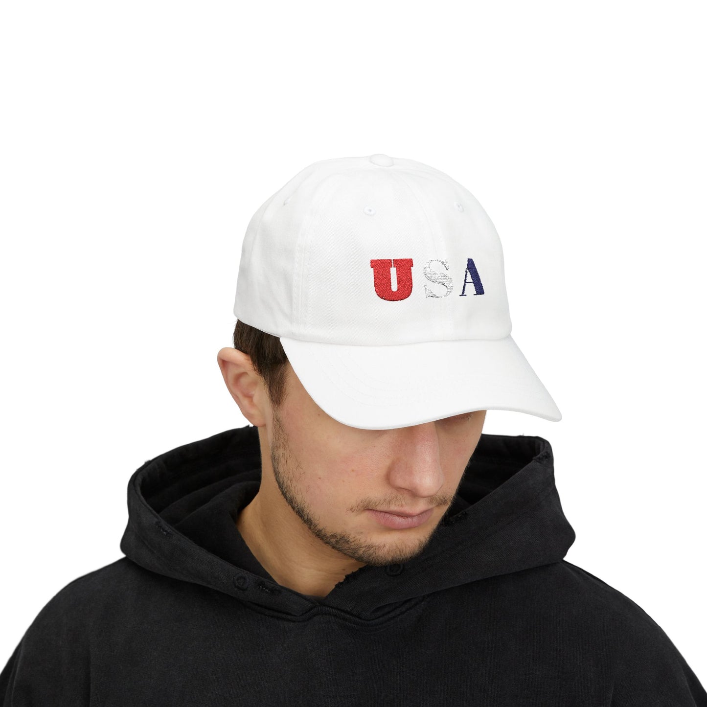 USA Classic Dad Cap, Casual Hat, Patriotic Baseball Cap, Gift for Dad, July 4th Accessories, Everyday Wear