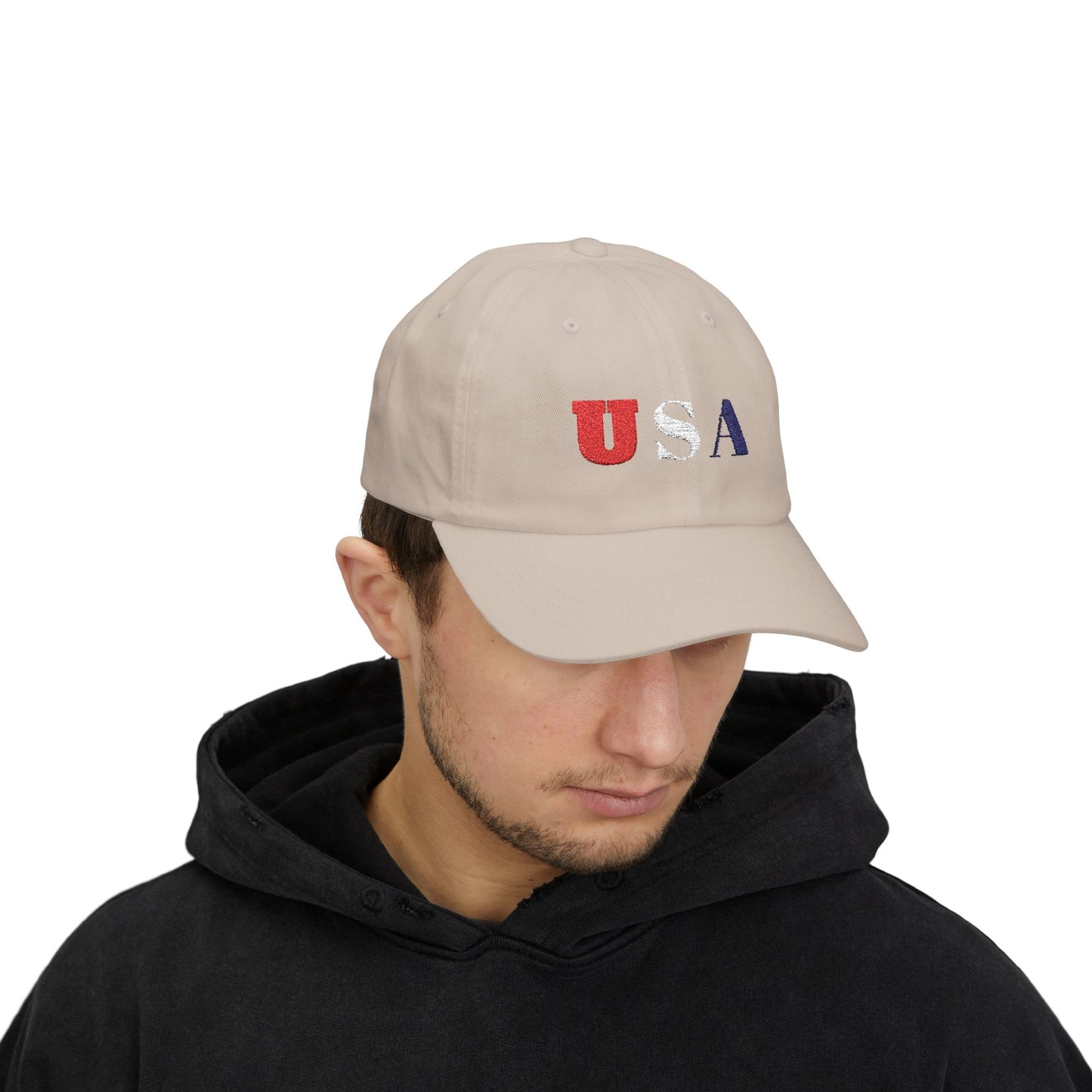 USA Classic Dad Cap, Casual Hat, Patriotic Baseball Cap, Gift for Dad, July 4th Accessories, Everyday Wear