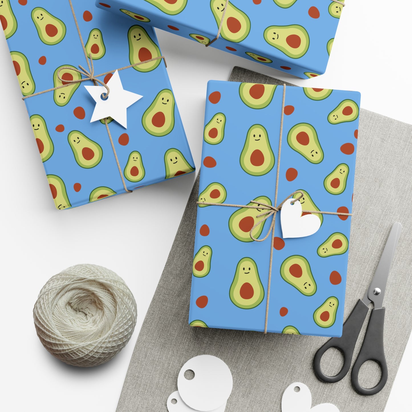Avocado Gift Wrap Papers - Fun Gift Wrap for Birthdays, Holidays, Eco-Friendly Packaging, Cute Avocado Design, Unique Gift Presentation