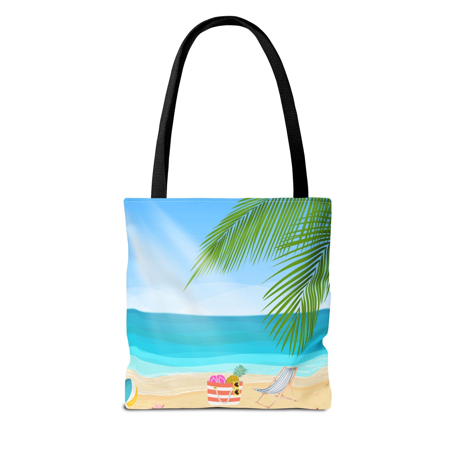 Beach Vibe Tote Bag, Summer Shopping Bag, Travel Tote, Vacation Essentials, Ocean Scene Bag