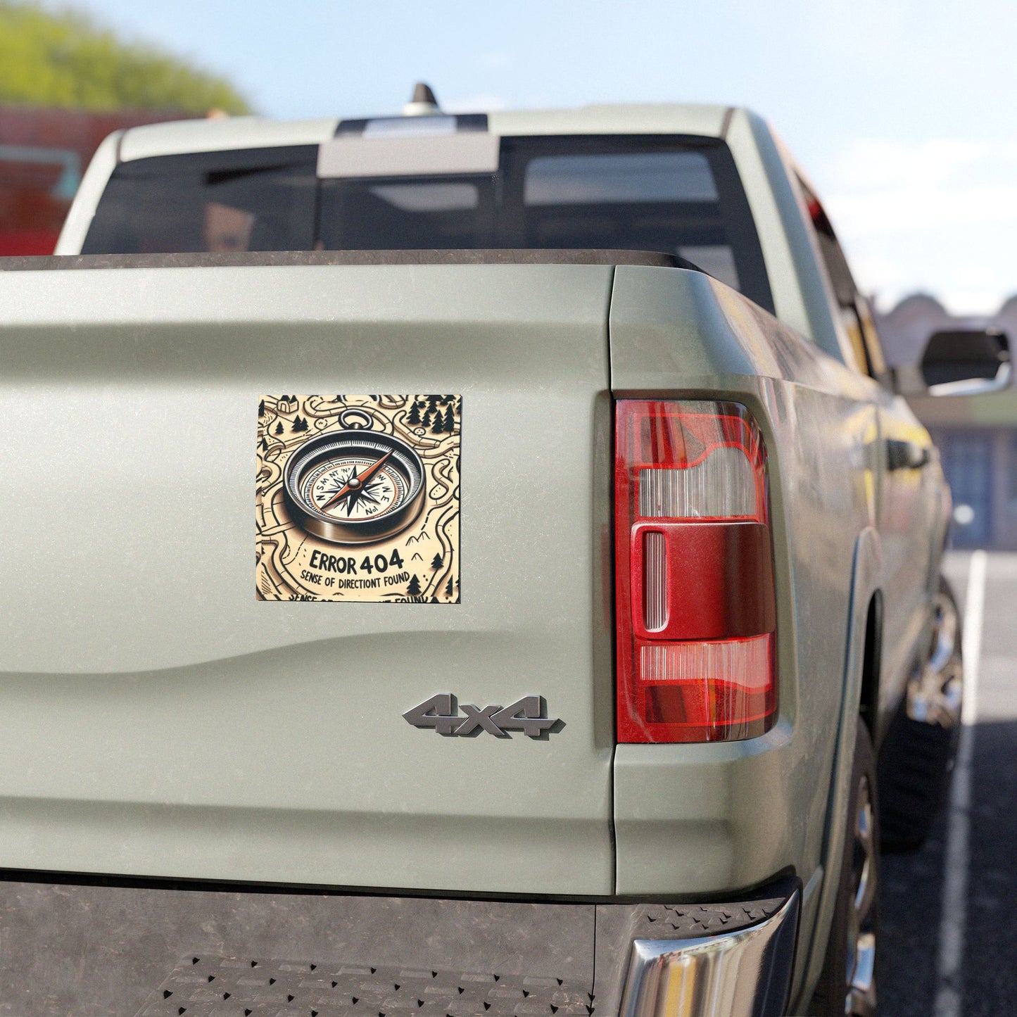 Adventure Car Magnets - Error 404 Compass Design, Travel Accessories, Road Trip Decor, Personalized Gifts, Car Décor