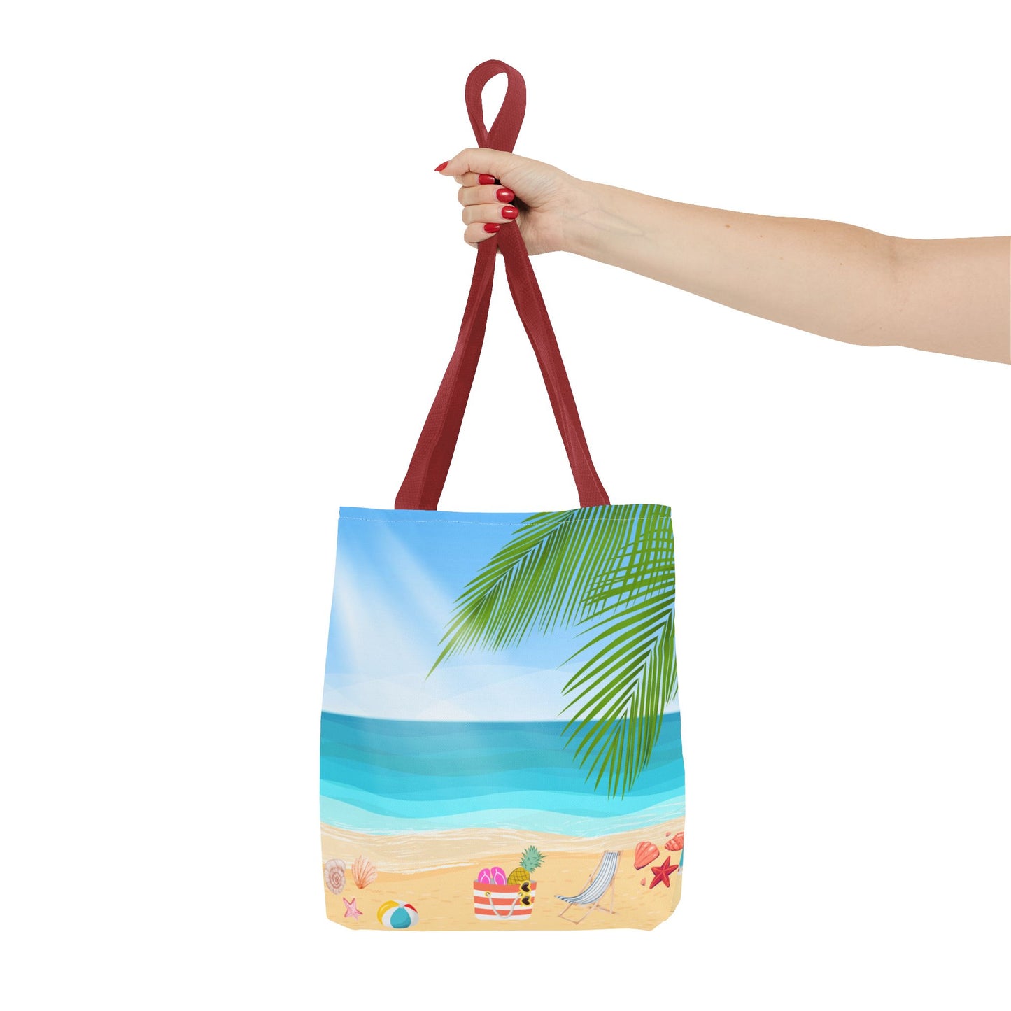 Beach Vibe Tote Bag, Summer Shopping Bag, Travel Tote, Vacation Essentials, Ocean Scene Bag