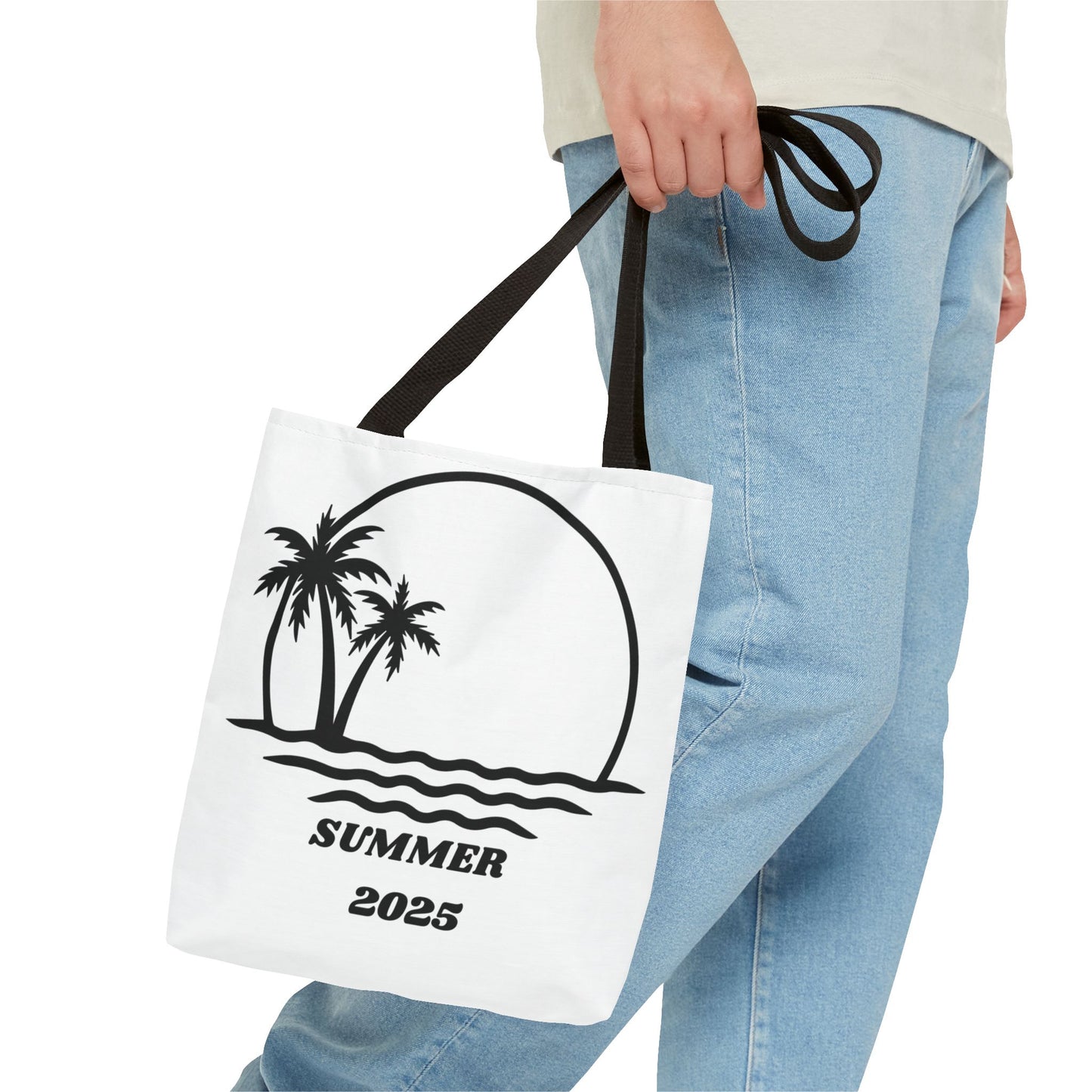 Tote Bag with Summer 2025 Design - Stylish Beach Accessory, Reusable Shopping Bag, Ideal for Vacations, Coastal Vibes, Gift for Travelers