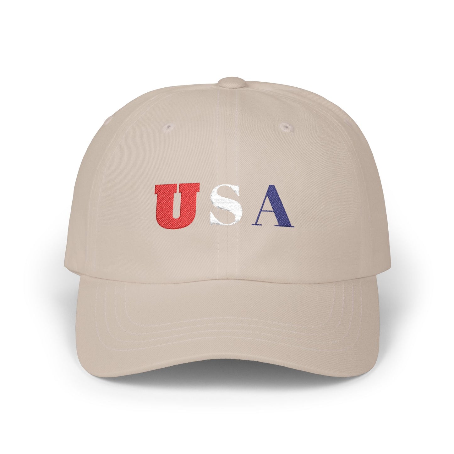 USA Classic Dad Cap, Casual Hat, Patriotic Baseball Cap, Gift for Dad, July 4th Accessories, Everyday Wear