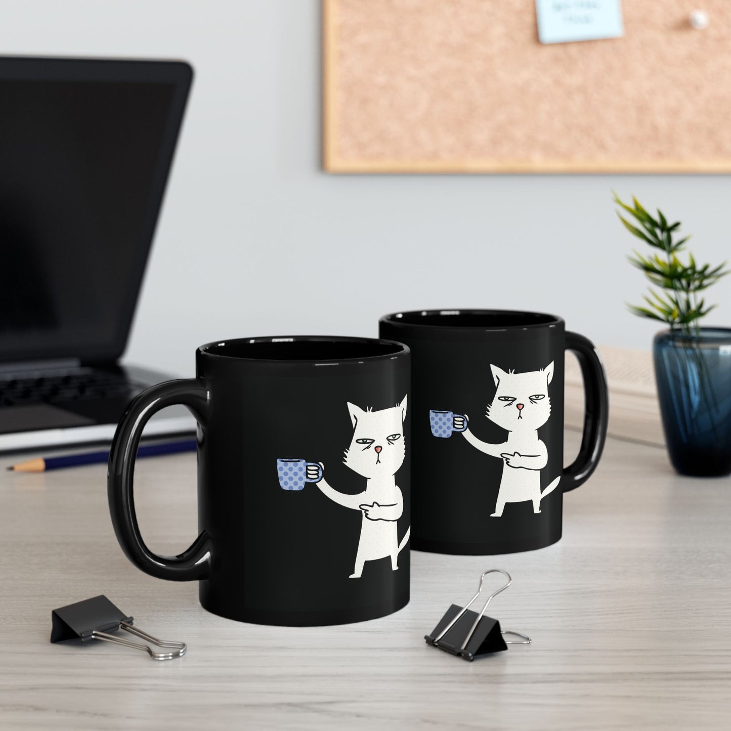Funny Cat Mug | Cute Black Coffee Cup for Cat Lovers, Ideal Gift for Birthdays, Anniversaries, Pet Lovers