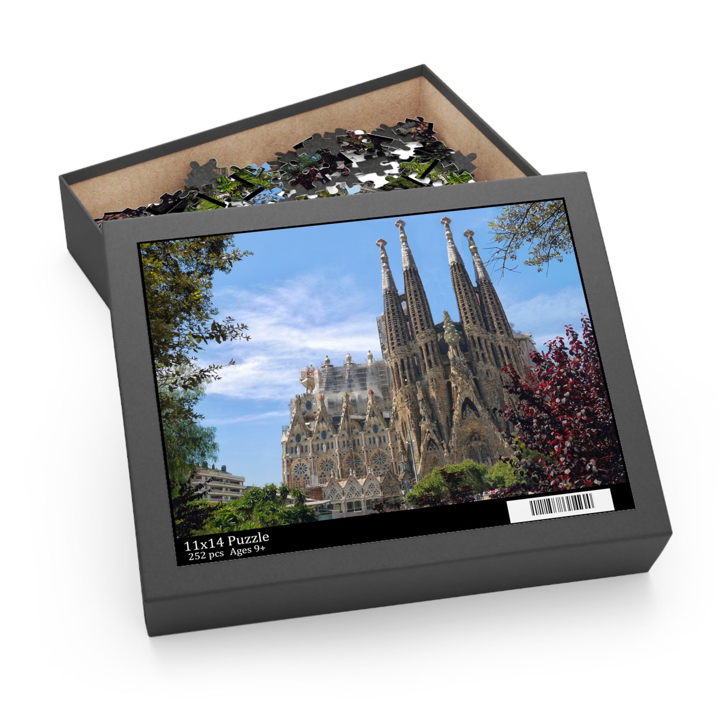 Sagrada Familia Puzzle - Scenic 120/252/500-Piece Jigsaw, Perfect Gift for Puzzle Lovers, Home Decor, Family Fun, Relaxation Activity