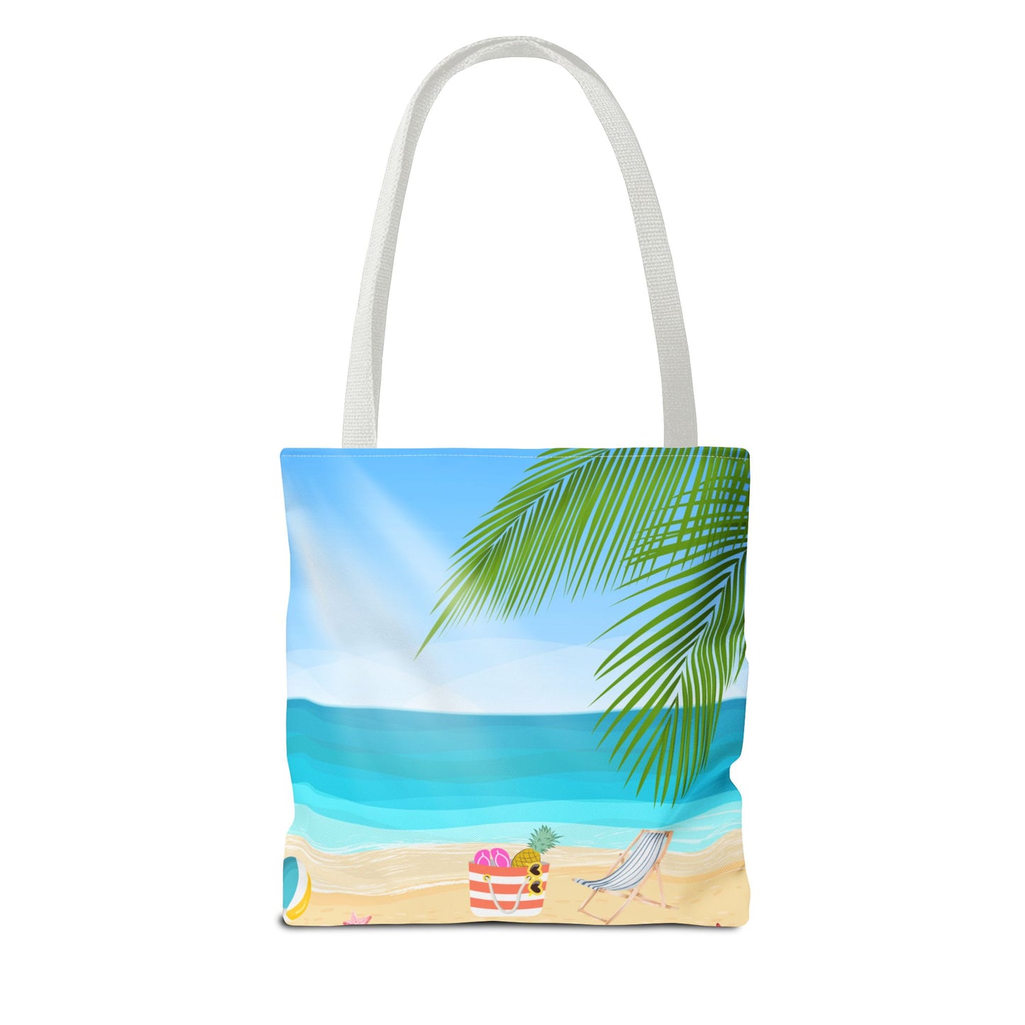 Beach Vibe Tote Bag, Summer Shopping Bag, Travel Tote, Vacation Essentials, Ocean Scene Bag
