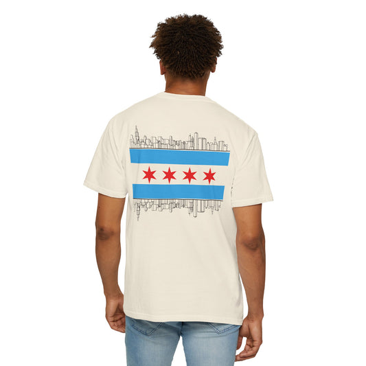 Chicago Skyline Unisex T-Shirt, Chicago City Tee, Urban Fashion, Perfect for Tourists, Casual Wear, Gift for Chicago Lovers