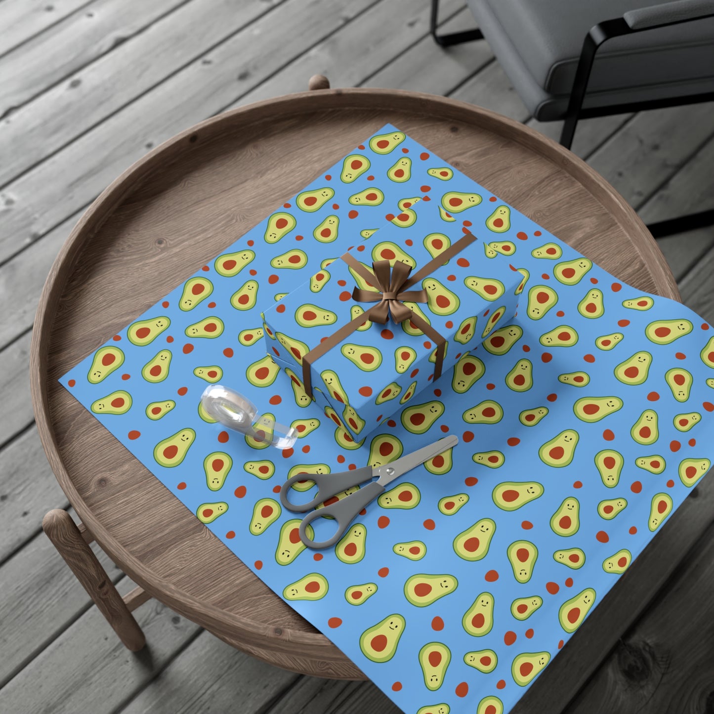 Avocado Gift Wrap Papers - Fun Gift Wrap for Birthdays, Holidays, Eco-Friendly Packaging, Cute Avocado Design, Unique Gift Presentation