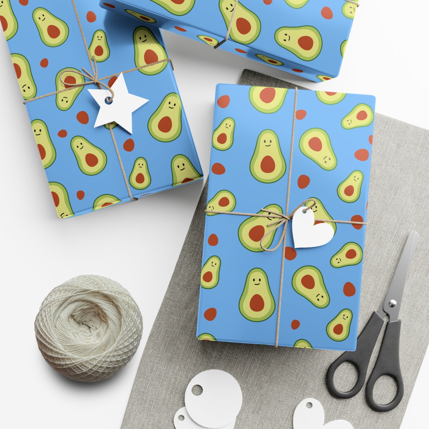 Avocado Gift Wrap Papers - Fun Gift Wrap for Birthdays, Holidays, Eco-Friendly Packaging, Cute Avocado Design, Unique Gift Presentation