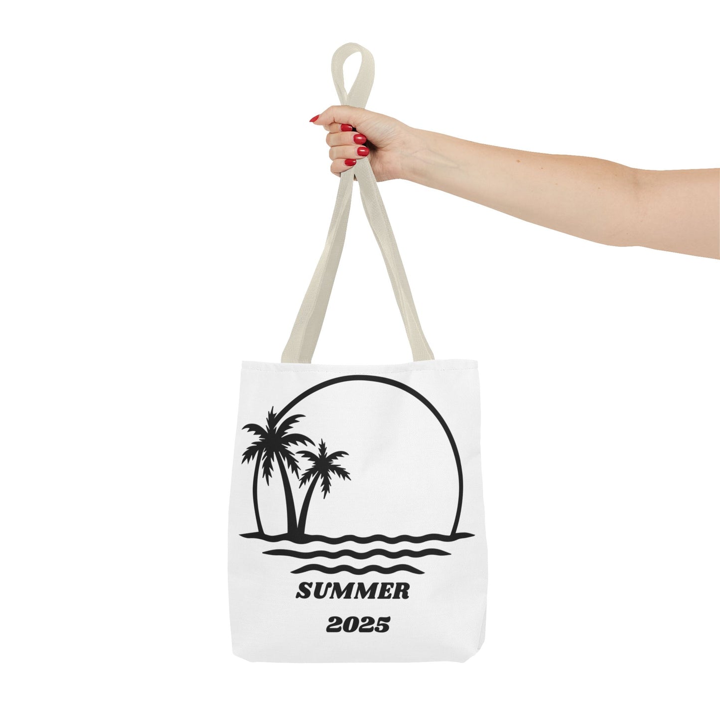 Tote Bag with Summer 2025 Design - Stylish Beach Accessory, Reusable Shopping Bag, Ideal for Vacations, Coastal Vibes, Gift for Travelers