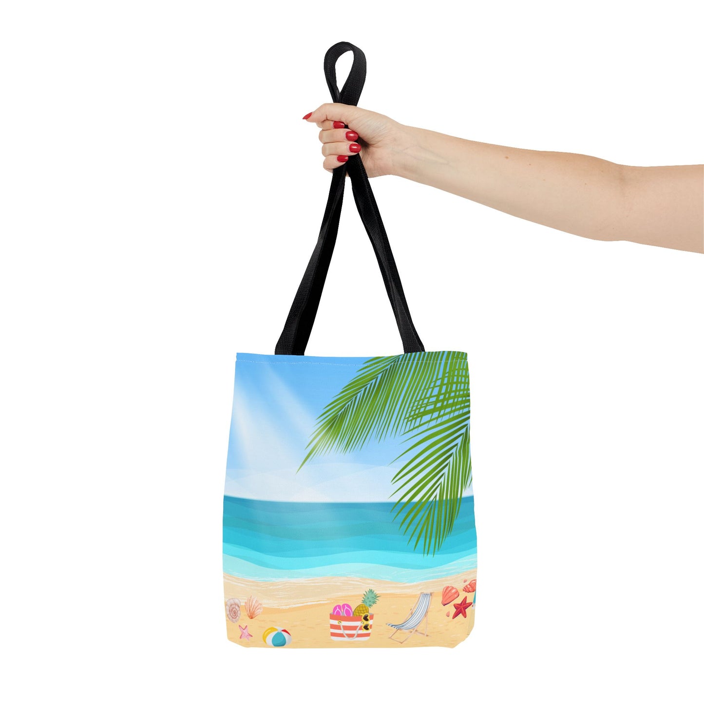 Beach Vibe Tote Bag, Summer Shopping Bag, Travel Tote, Vacation Essentials, Ocean Scene Bag
