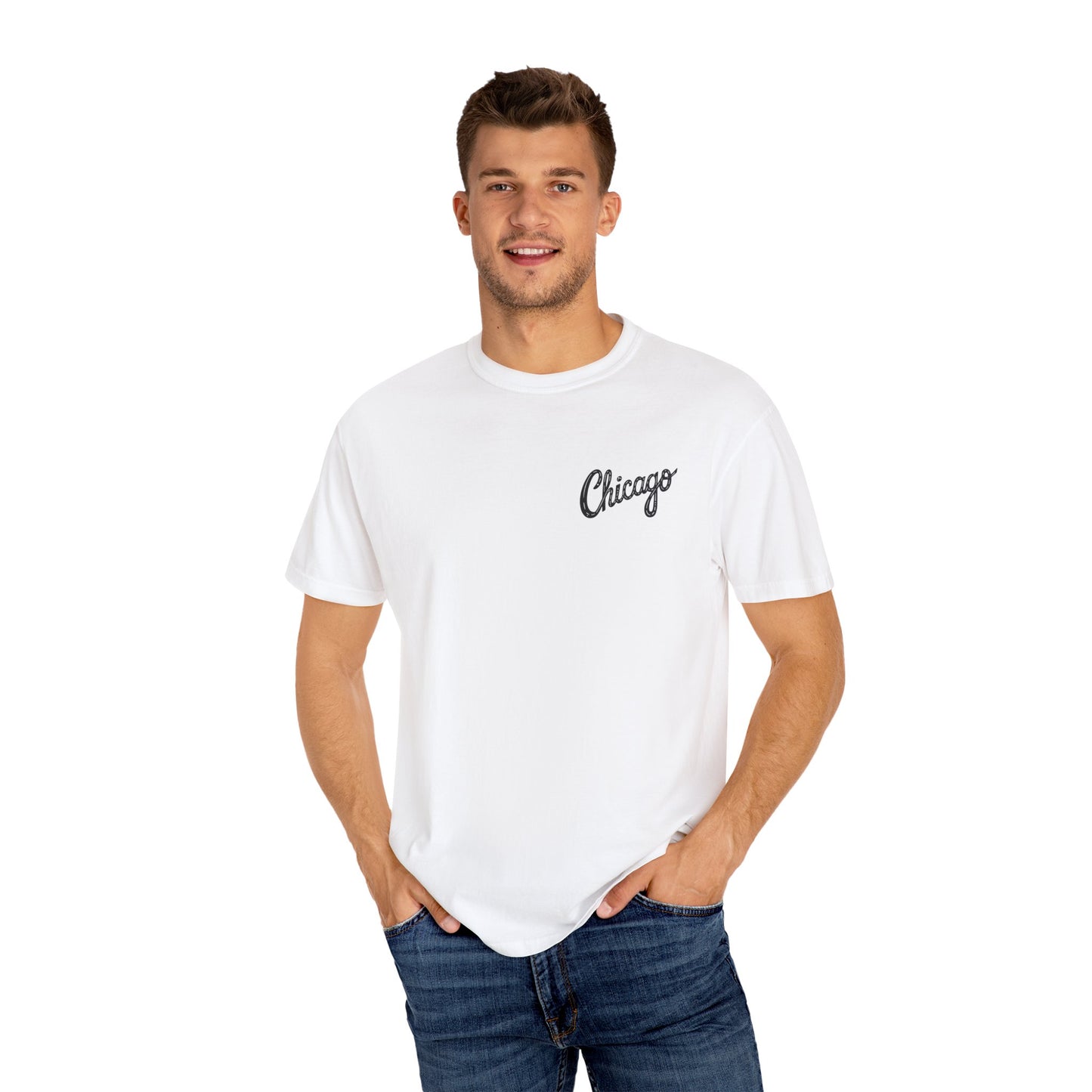 Chicago Skyline Unisex T-Shirt, Chicago City Tee, Urban Fashion, Perfect for Tourists, Casual Wear, Gift for Chicago Lovers