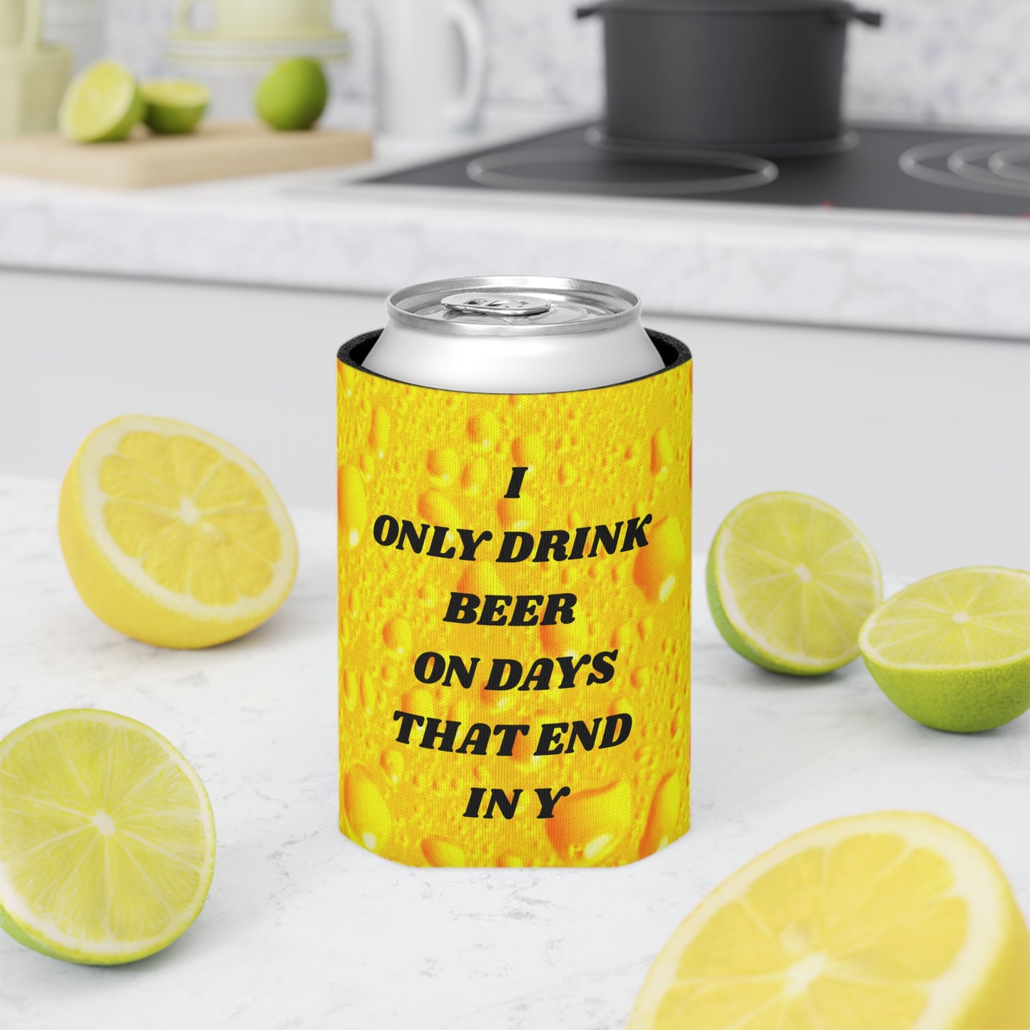 Funny Beer Can Cooler, Party Favor, Gift for Beer Lovers, Summer BBQ, Beach Day Accessory, Unique Drink Holder