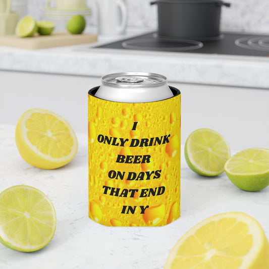Funny Beer Can Cooler, Party Favor, Gift for Beer Lovers, Summer BBQ, Beach Day Accessory, Unique Drink Holder