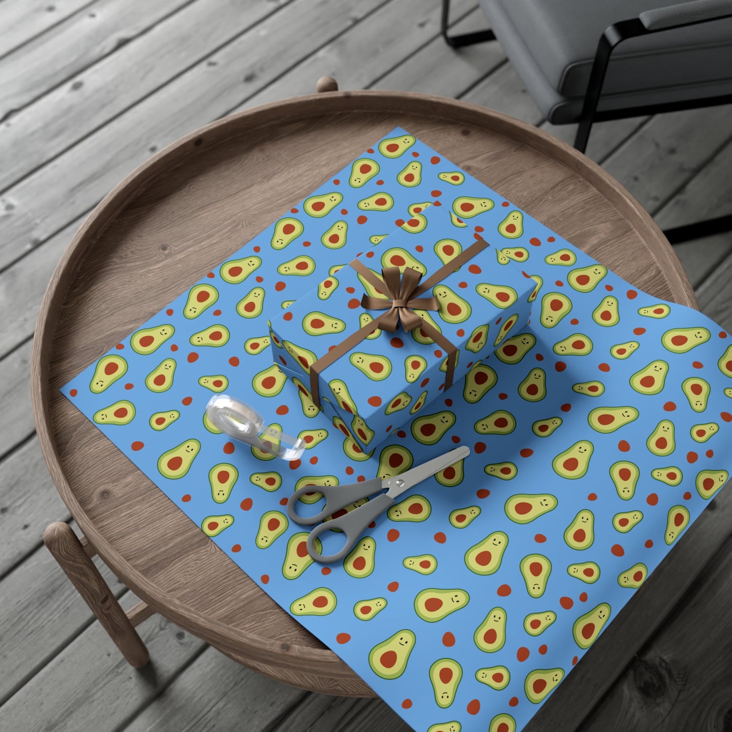 Avocado Gift Wrap Papers - Fun Gift Wrap for Birthdays, Holidays, Eco-Friendly Packaging, Cute Avocado Design, Unique Gift Presentation