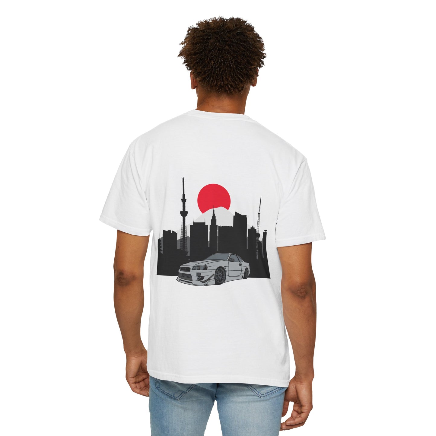Urban Sunset Graphic Tee, Unisex Streetwear T-shirt, Car Enthusiast Apparel, Casual Summer Top, Gift for Him/Her, Stylish Everyday Wear