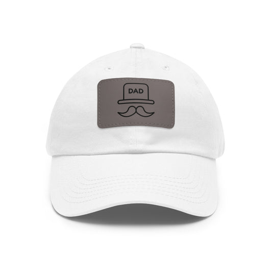 Stylish Dad Hat with Leather Patch, Perfect Gift for Fathers Day, Casual Wear, Outdoor Adventures, Family Gatherings, Trendy Fashion