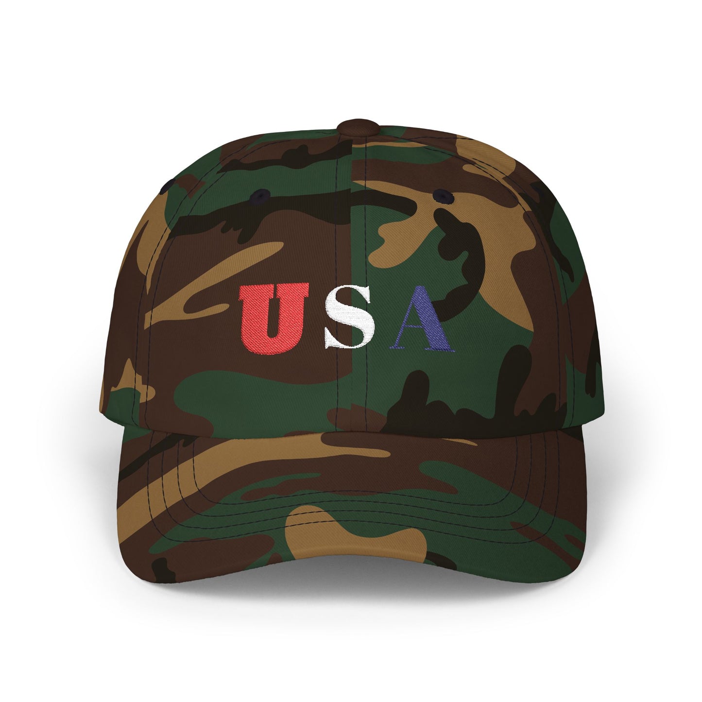 USA Classic Dad Cap, Casual Hat, Patriotic Baseball Cap, Gift for Dad, July 4th Accessories, Everyday Wear